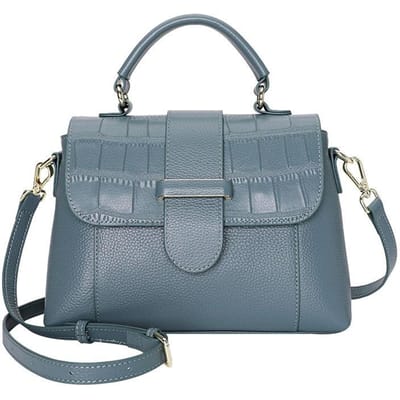 Sac pour femme Printemps et Été Nouvelle Mode Sac Bandoulière pour Femme Couche Supérieure Cuir de Vache Souple Sac à Main pour Femme gray