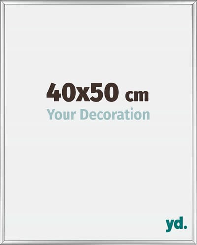 Your Decoration - Fotolijst 40x50 cm - Aluminium - Zilver Hoogglans - Kent