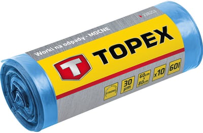 Grupa Topex - Afvalzakken - 240L - Blauw - 40 Micron