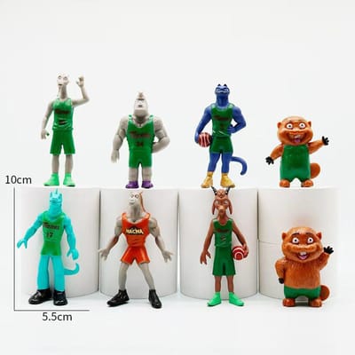 GOAT Space Jam Geïnspireerd 6/8 stuks/set 10cm Miracle Dream Team Actie Model Set Basketbal Anime Verzamelfiguur Speelgoed