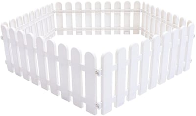 Dailygoods- Tuinhek 50 x 20 cm - 5 Stuks - Kunststof - Decoratief - Robuust - Eenvoudige Montage - Geschikt voor Bloembedden - Tuinrand