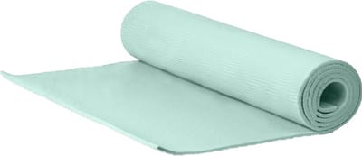 Yogamat/fitness sport matje - groen - 183 x 60 x 1 cm - Sportmat - Thuis sporten - rubber