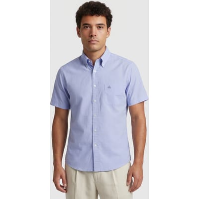 Brooks Brothers Friday Shirt Light Blue Maat: L | Casual Overhemden Outlet | Heren | Blauw