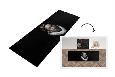 Keukenloper - Loper keuken - Willem van Oranje - Adriaen Thomasz - Goud - 150x50 cm - Keukenloper vinyl