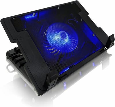 SNJY® Laptop Cooler - Laptop Koeler - Laptop Cooling Pad - Laptop Standaard - Tot 15,6 Inch - Verstelbaar - Zwart