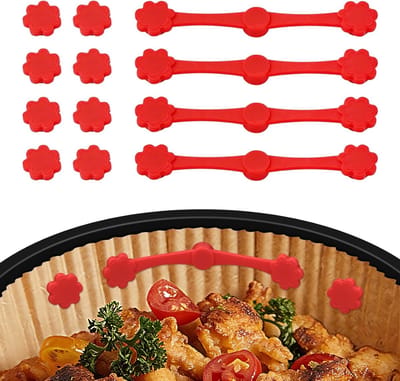 Magnetische siliconen gespen set van 12 stuks voor veilig bevestigen en organiseren van items