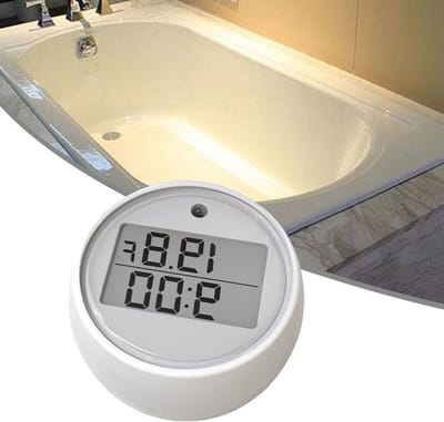 Zwevende Thermometer - Digitale IJsthermometer - Zwembad Temperatuur - Automatische Timer - 5 cm - Wit