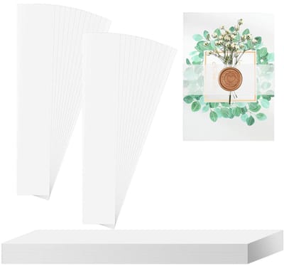 Dailygoods- Buikband 30 Stuks - Decoratieve Papieren Stroken - 31 x 4 cm - Wit - Voor Bruiloft Uitnodigingen - Transparant Design - Uitnodigingsband