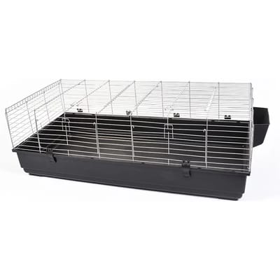 duvoplus Liberty Konijnenkooi - Grote Knaagdierenkooi - 140x69x47cm Grijs