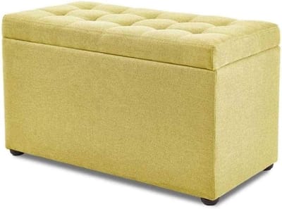 Opbergkruk - Voetenbank poef - Ruimte organiseren - Verborgen opbergruimte - 60 x 30 x 35 cm - Paars