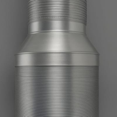 Verloopstuk Ventilator 100mm naar 160mm voor Afzuigslang en Airco | RVS Verbindingsstuk
