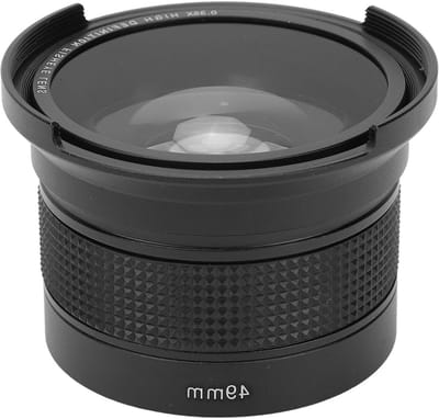 Panoramische Macro Fisheye Lens 0.35x Super Wide, 2-in-1 Afneembare Lens voor Fotografie en Videografie (55mm)