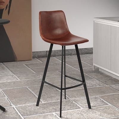 Barstoel Ozan H 98cm - bruin set van 2