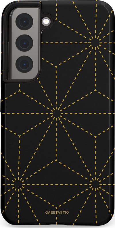 Casetastic Hoesje Geschikt voor Samsung S22 - Stijlvolle Beschermende Duo-layer Case - Vouwlijn