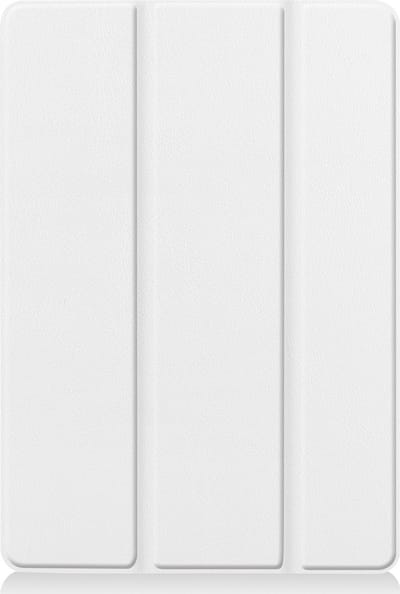 Hoesje - Geschikt voor Apple iPad 8 (2020) - 10.2 inch - 8e Generatie - Dun & Stevig - Trifold Bookcase - Hard Cover - Hardcover Book Case - Tablet Hoes - Wit