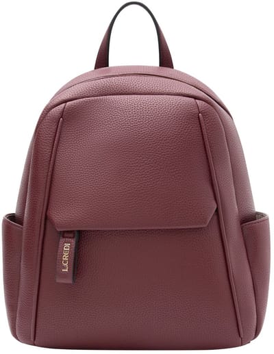 L.CREDI rugzak Pavidia Backpack Wine wijnrood