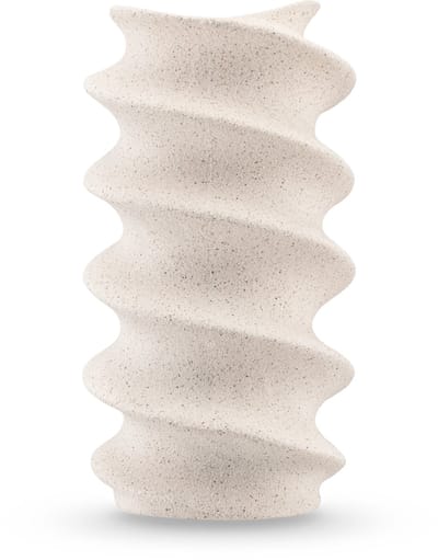 Easyplants | Vaas Tiny Forst 21 cm beige | Keramiek | Rechthoek | beige | Japandi stijl | Design Vaas