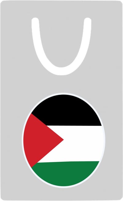 Hacebo® - Palestina vlag metalen boekenlegger- Palestina - mensen die liefde willen geven aan Palestina - degene die van Palestina houden - supporten - oorlog - verjaardagscadeautje - gift - geschenk - kado Bladwijzer boekenleggers - 7.6 cm x 5cm