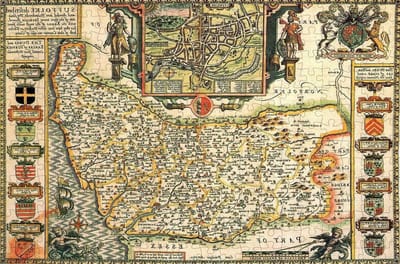 Historische Kaart Puzzel - Provincie Puzzel - Geschiedenis Ontdekken - Gratis Gids Print - 66 x 50 cm