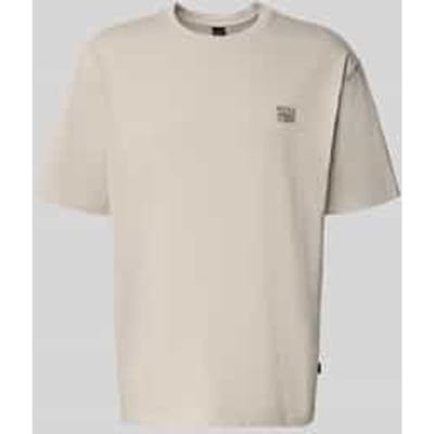 Regular fit T-shirt van zuiver katoen Model 'TE-BRUTALISM'