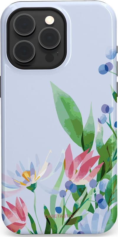 Casetastic hoesje geschikt voor Apple iPhone 15 Pro Max - MagSafe - Dubbellaagse bescherming - Dromen in pastel - Fashion Case - Lichtgrijs Mintgroen
