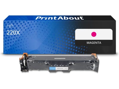PrintAbout huismerk Toner 220X (W2203X) Magenta Hoge capaciteit Geschikt voor HP