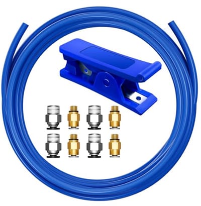 PTFE Slang 4 mm voor 1,75 mm Filament met Aansluitstukken en Snijgereedschap – 3D-printer Accessoires