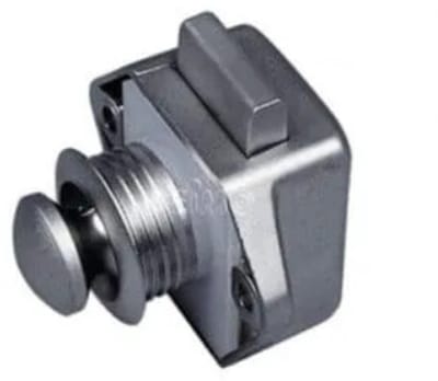 Drukslot (pushlock) kast 15mm klein zilver