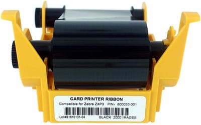 Zwarte Monochrome Printerlint (Resin) voor Kaartprinters - 2000 Prints