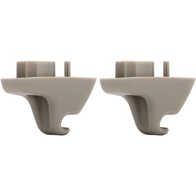 2 stuks Zonneklep Houder Clip 1HS09BD1AA Auto Zonneklep Haak Vervanging voor Ram 1500 2500 3500 4500 5500 gray