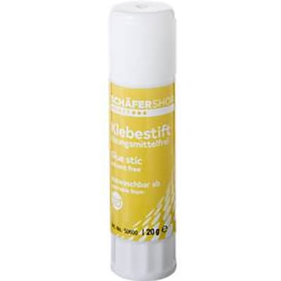 Schäfer Shop Select lijmstift, 20 gram, oplosmiddelvrij, reukarm, afwasbaar, transparant