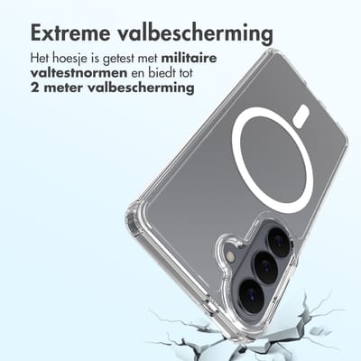 Accezz Hoesje - Geschikt voor Samsung Galaxy S26 - Xtreme Impact Backcover met Magnetische Ring - Transparant