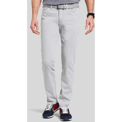Meyer Jeans Chicago Subtle Two-Tone Denim Super-Stretch Licht Grijs / male