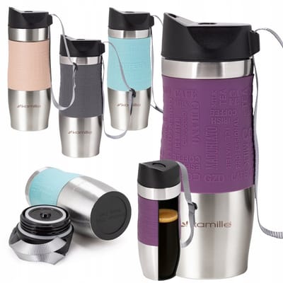Kamille Thermosbeker RVS 380ml - Heet & Koud tot 8 uur