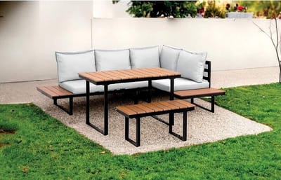 tuin set - lounge bank - compleet tuin set met tafel en kussens - Lounge Tuin / balkon