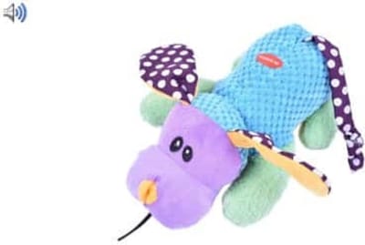Abany - SALE - + Lakse Kronch Original 175 gr -groot formaat Hond Angell pluche paars 25 cm - jachtlijn - hondenspeelgoed - speelgoed - puppy - leuk speelgoed hond - apporteren - volwassen hond - badstof - lakse kronch - met piep - hoge acceptatie