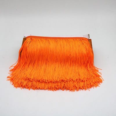 Veer 10 Yards 15cm Lang Kwastje Franje Rand Kantlint Kwastjes Voor Gordijnen Jurken Franjes Voor Naaien Afwerkingen Accessoires Ambachten 5 yards oranje
