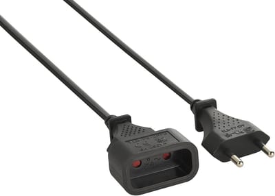 Verlengkabel 2 M zwart - Elektronische Meervoudige Stopcontacten en Tuinaccessoires