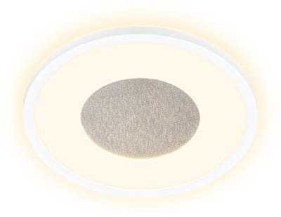 BRILONER Sufit - LED Plafonniere met Glittereffect - kinderkamer lamp - warm wit licht 3.000K - Ø29 - wit
