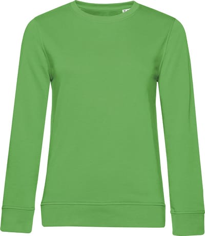 Organic Inspire Crew Neck Sweater Women B&C Collectie Appelgroen maat XXL