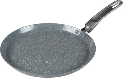Pannenkoekenpan van 25 cm - Marblestone koekenpan met antiaanbaklaag, PFOA-vrij, geschikt voor alle fornuis soorten