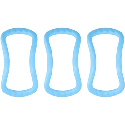 3 Pièces Anneaux d'Entraînement de Massage de Yoga Tonification Exercice Cercles de Fitness pour Étirements du Dos et des Jambes white