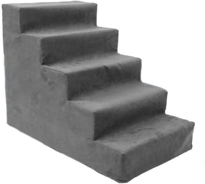 Huisdier Trap - Honden Ladder - Veilig Klimmen - Opvouwbaar Ontwerp - 50cm Hoog - Grijs