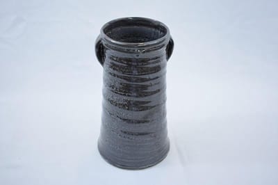 Brynxz vaas: antraciet, hoogglans, waterproof: Ø 10 cm x 15 cm: aardewerk