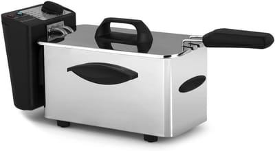 SNJY® Frituurpan - Friteuse - Frituurketel - 1500 W - 1,5L - Zilver