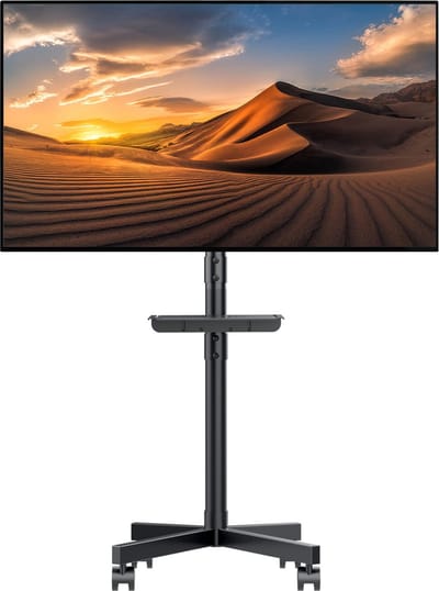 Maclean - TV-standaard voor 32-55" op wielen - max. VESA 400x400, max. 25 kg, MC-949