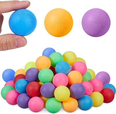 50 tafeltennisballen van 40 mm in gemengde kleuren voor training, feestspellen en decoratie