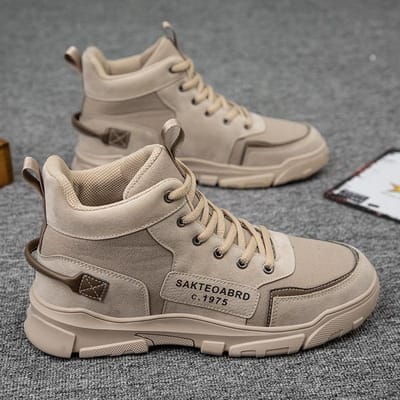 Nieuwe Martin Boots Heren Hoge Top Trend All-match Herfst Laarzen Britse Stijl Tooling Laarzen Herenschoenen 44 gray