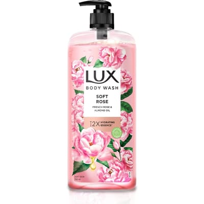Lux Zachte Rozen Douchegel met Franse Roos & Amandelolie, 750 ml white