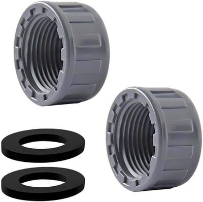 Dailygoods- PVC Plug 20 mm - Set van 2 - Hoogwaardige PVC - Waterdichte afdichting - Inclusief rubberen ring - Schokbestendig en duurzaam - Pvc Dop
